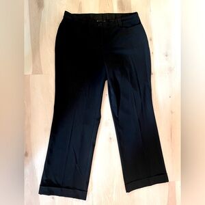 Lane Bryant Cuff Black Dress Pant - Size 16